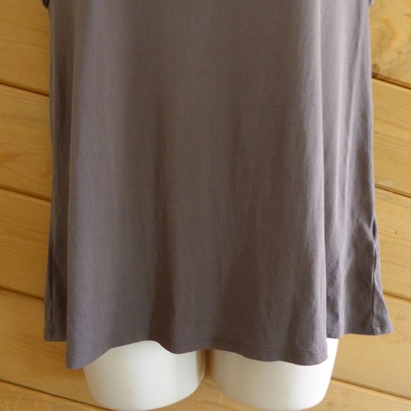 Eileen Fisher Brown Soft 100% Silk Basic Tank Top Sleeveless Layer Stretchy L? - Picture 3 of 9